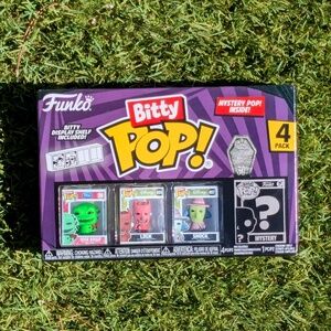 Funko Bitty Pop Nightmare Before Christmas Oogie Boogie/Lock/Shock/? 4 Pack NIB